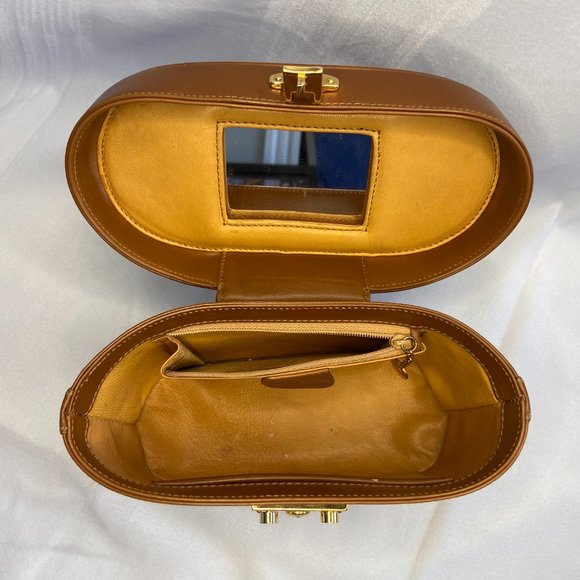 Gucci Lady Lock Cosmetic Vanity Handbag, Brown - Picture 3 of 6